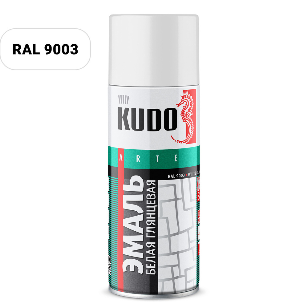 PAI-X00-RU Universal enamel RAL 9003 white high gloss / 520ml / KU-1001