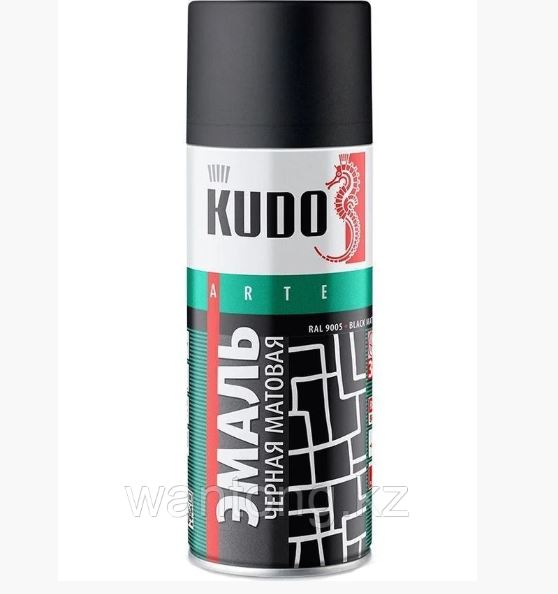 PAI-X00-RU Эмаль универсальнаяАлкид RAL9005 чёрная матовая /520мл/ KU-1102