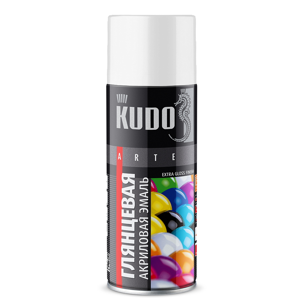 PAI-KUDO-RU Шүршдэг будаг Акрил RAL9003 цагаан гялгар /520мл/ KU-A9003