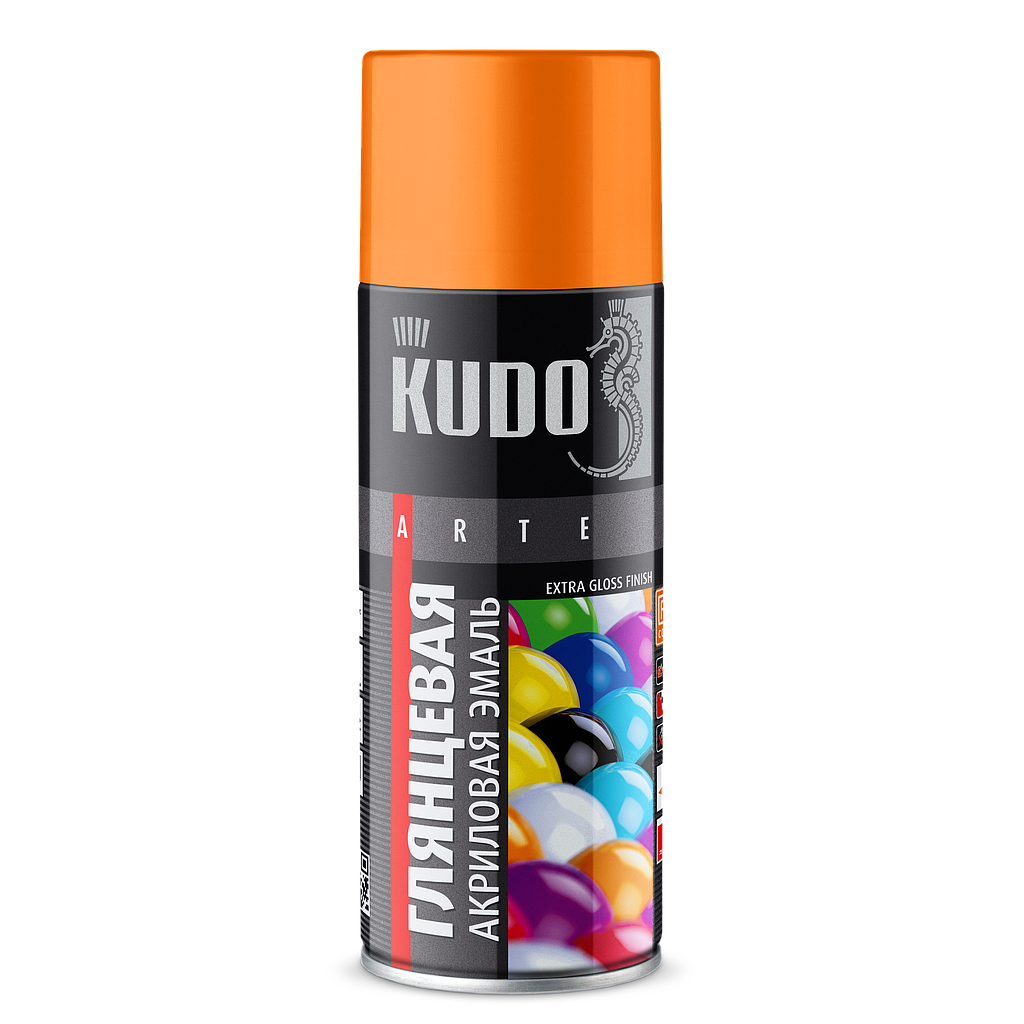 Enamel universal acrylic RAL 2004 orange high gloss /520ml/ KU-A2004