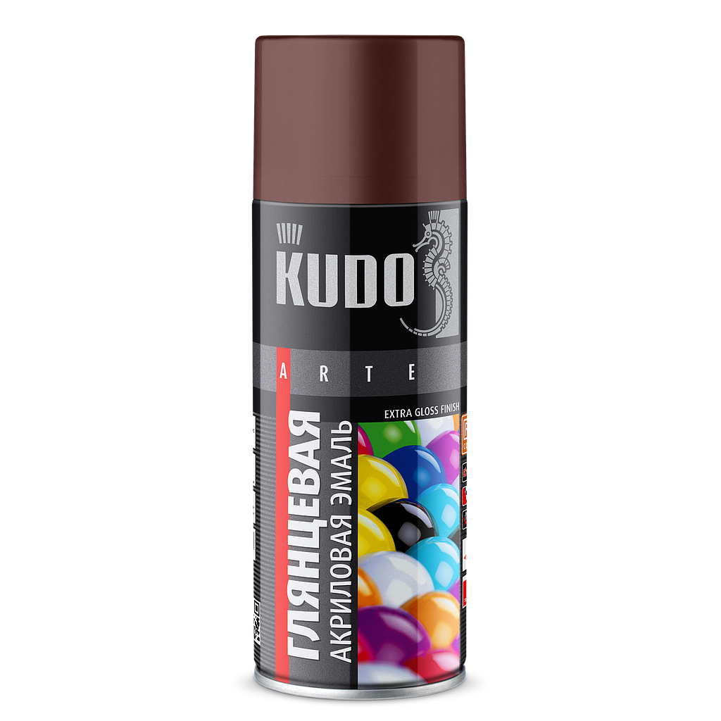 PAI-KUDO-RU Шүршдэг будаг Акрил RAL8012 улаан-хүрэн гялгар /520мл/ KU-A8012
