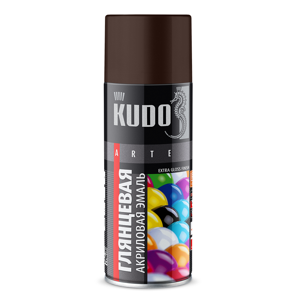 PAI-X00-RU Enamel universal acrylic RAL 8017 brown high gloss /520ml/ KU-A8017