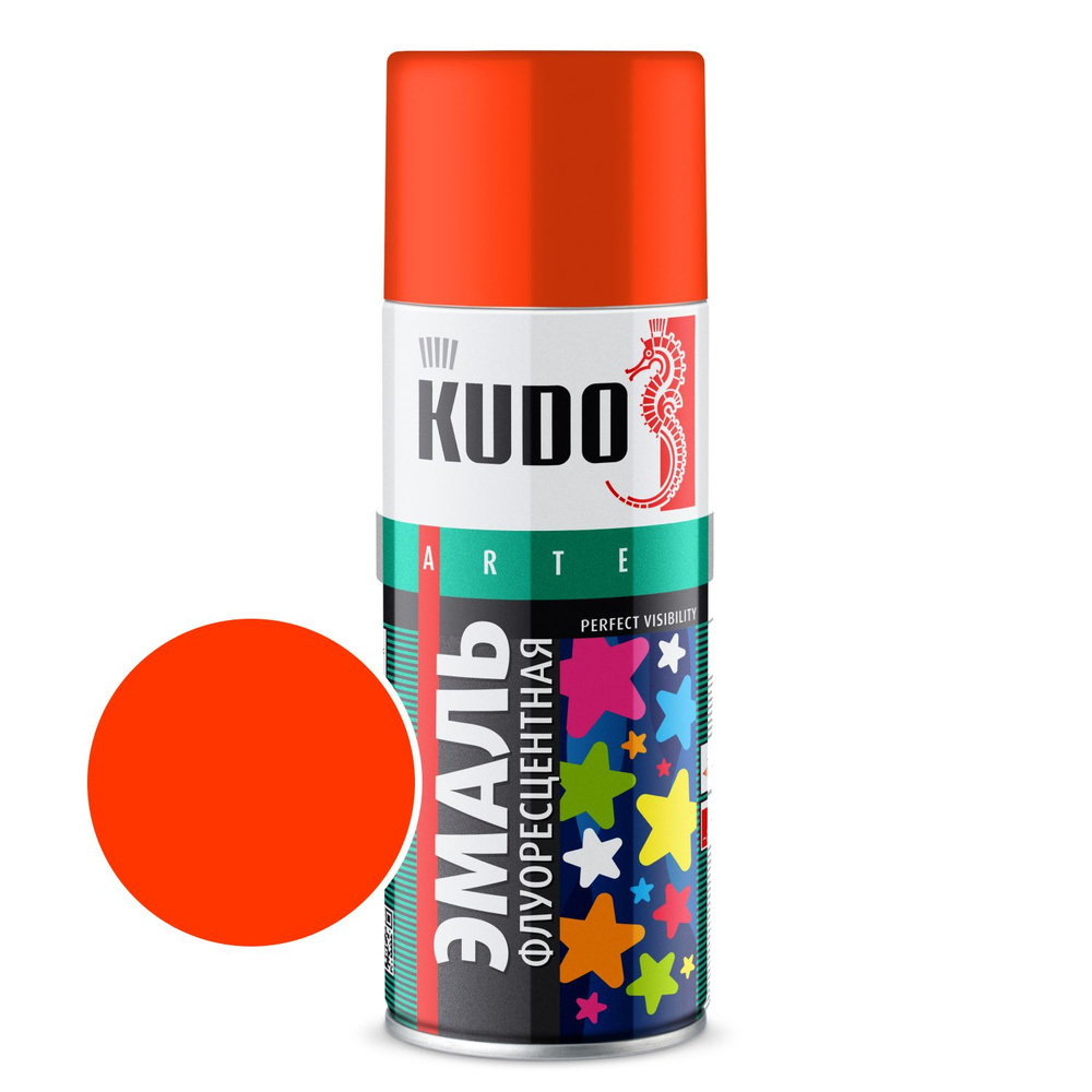 PAI-KUDO-RU Шүршдэг будаг Флуоресцент улбар шар улаан /520мл/KU-1206
