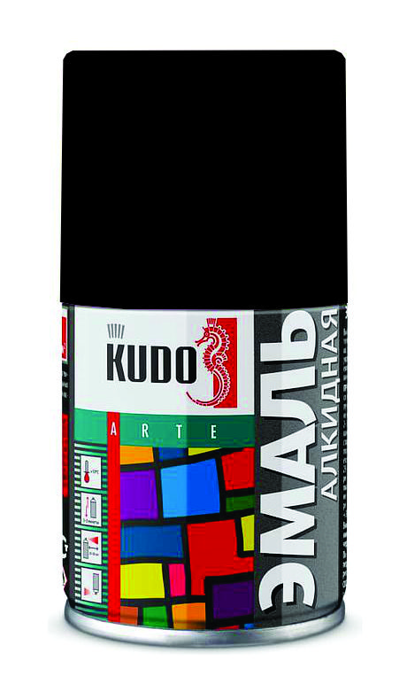 PAI-KUDO-RU Шүршдэг будаг Алкид RAL9005 хар мат /140мл/ KU-1102.2