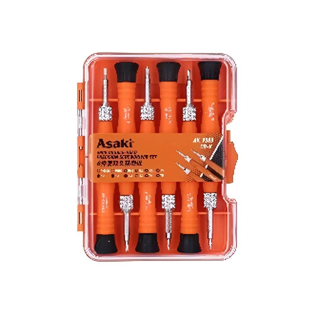 SCR-X00-CN ASAKI Multi-function screwdriver set 6pcs AK-9083