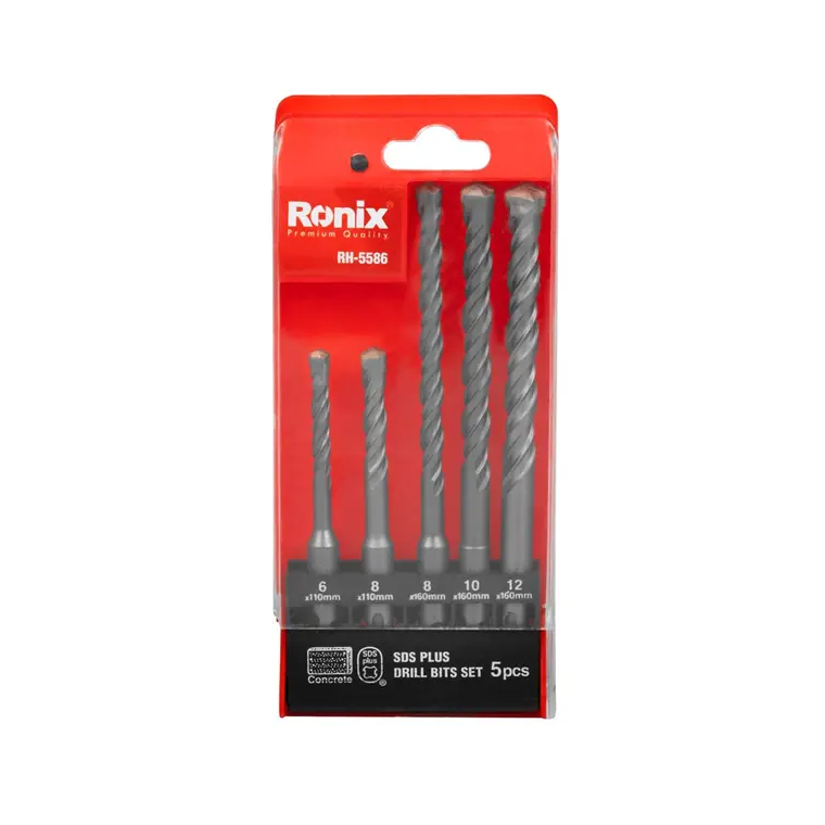 URM-X00-CN RONIX Rotary Hammer Drill Bit 5Pcs 6~12 RH-5586