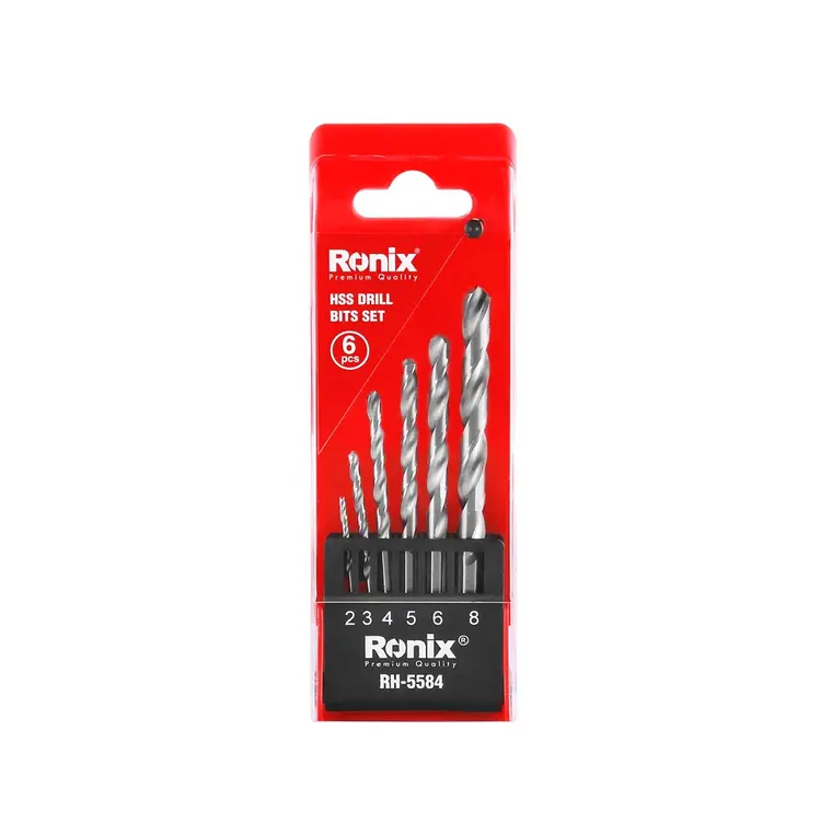 URM-X00-CN RONIX Metal Drill Bit Set (6Pcs), 118°