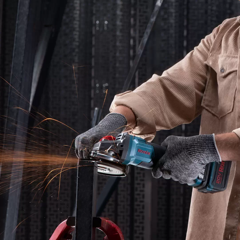 TAS-X00-CN RONIX 20V Brushless mini angle grinder kit (8901k)