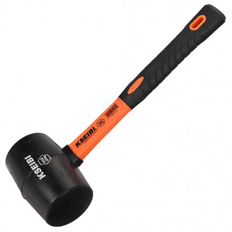 HMM-X00-CN Rubber Hammer Hard Black Head/Progrip 450gramm