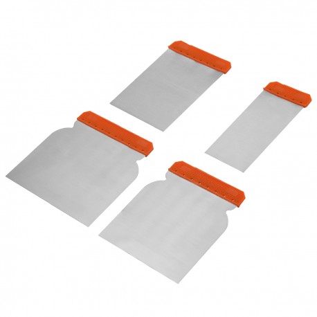 SPR-X00-CN Plastic Scraper Set 4-Pc/Steel