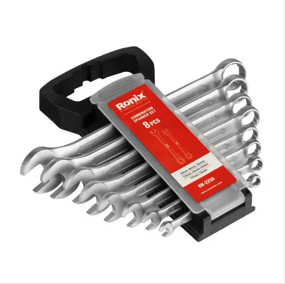 WRE-X00-CN Набор комбинированных гаечных ключей, 6–24 мм, 8 шт.