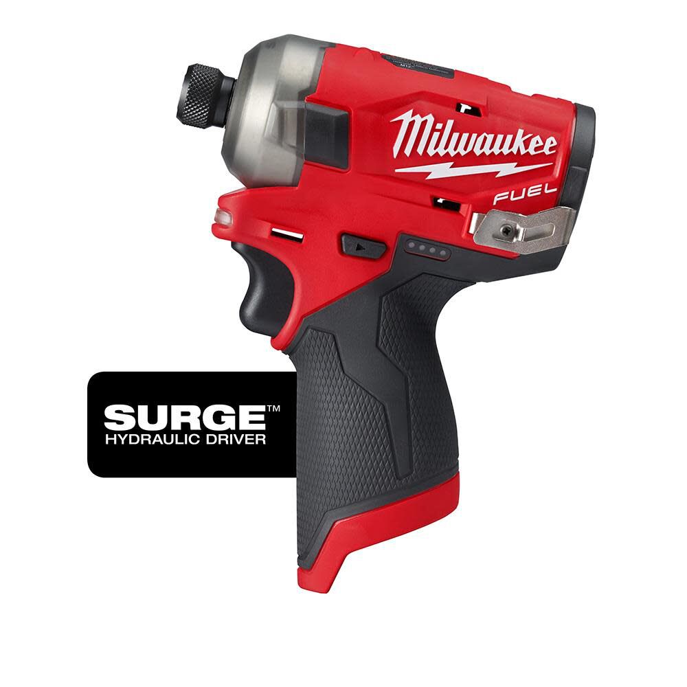 DRL-MILWAUKEE-USA M12 FUEL™ SURGE™ Hex Hydraulic Driver 
6mm 50Nm 3200rpm (Bare tool)