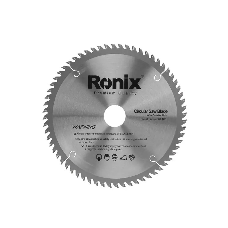 BLD-RONIX-CN Полотно для дисковой пилы TCG 200 мм/64 зуб.