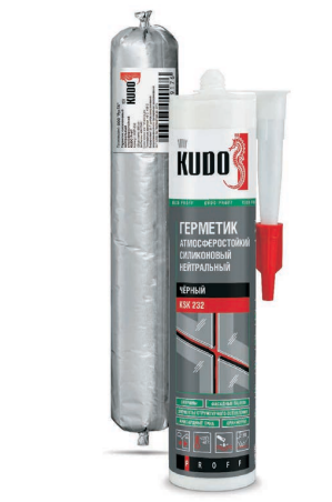SIL-KUDO-RU Silicone sealant neutral weatherproof PROFF (black 600мл)