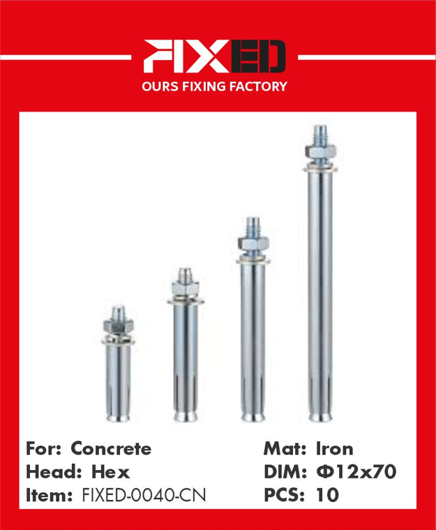 TEL-FIXED-CN Iron expander Ф12x70mm 10 pcs