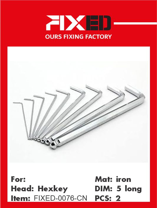 WRE-FIXED-CN Special key /hex/ 5.0mm (length 120mm) 2pcs