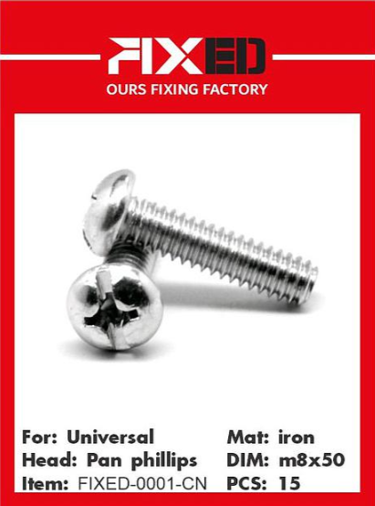 BLT-FIXED-CN Iron screw M8x50 15 pcs
