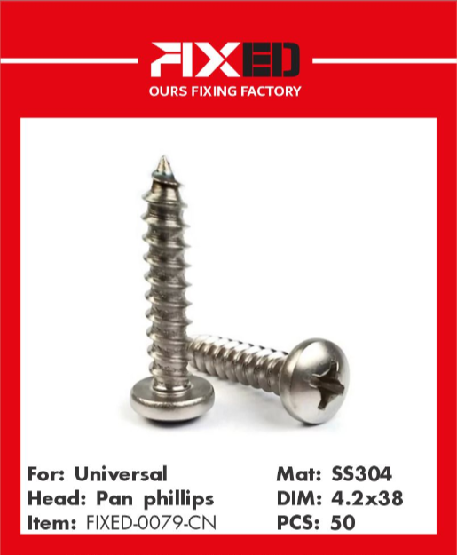 SHR-FIXED-CN Metal screw 4.2x38mm 50pcs