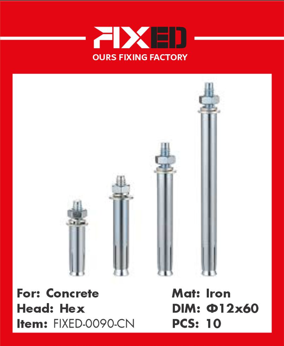 TEL-FIXED-CN Iron expander Ф12x60mm 10 pcs