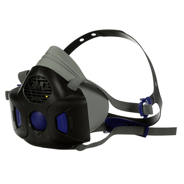 FSD-3M-USA 3M™ Secure Click™ 半面罩可重复使用呼吸器，带发声隔膜 HF-802SD，中号（标准：NIOSH）