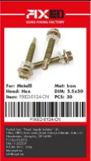 SCR-FIXED-CN  iron's screw 5.5x50mm 30pcs