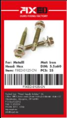 SCR-FIXED-CN  iron's screw 5.5x60mm 25pcs