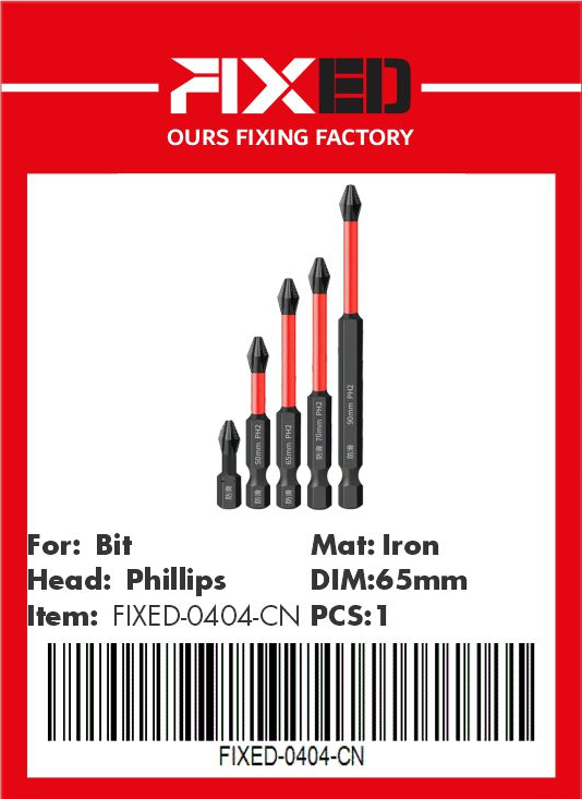 OTE-FIXED-CN Magnetic Phillips driver bit 65mm