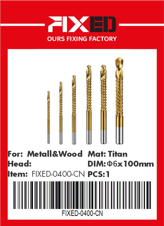 OTE-FIXED--CN Titanium saw drill bit 6mm (Metal, wood)