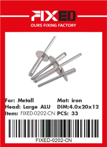 HAD-FIXED-CN Fastener nails 4.0x20x12mm 33 pcs