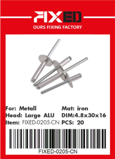 HAD-FIXED-CN Fastener nails 4.8x30x16mm 20 pcs
