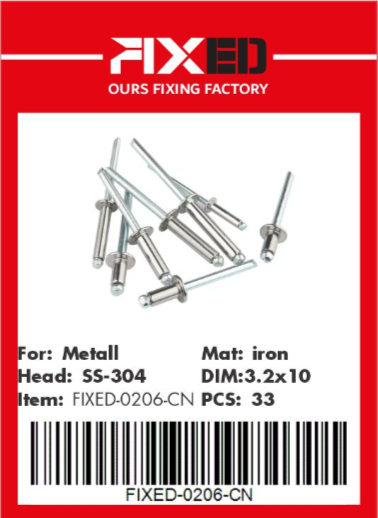 HAD-FIXED-CN Fastener nails 3.2x10mm 33 pcs