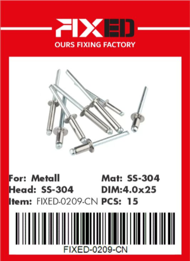 HAD-FIXED-CN 304 Fastener nails 4.0x25mm 15 pcs