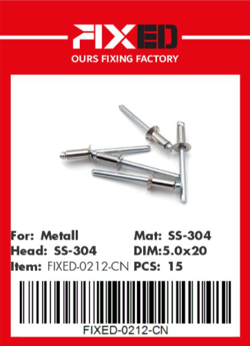 HAD-PARTNER-CN 304 Stainless steel head rivet  5.0х20mm 15pcs