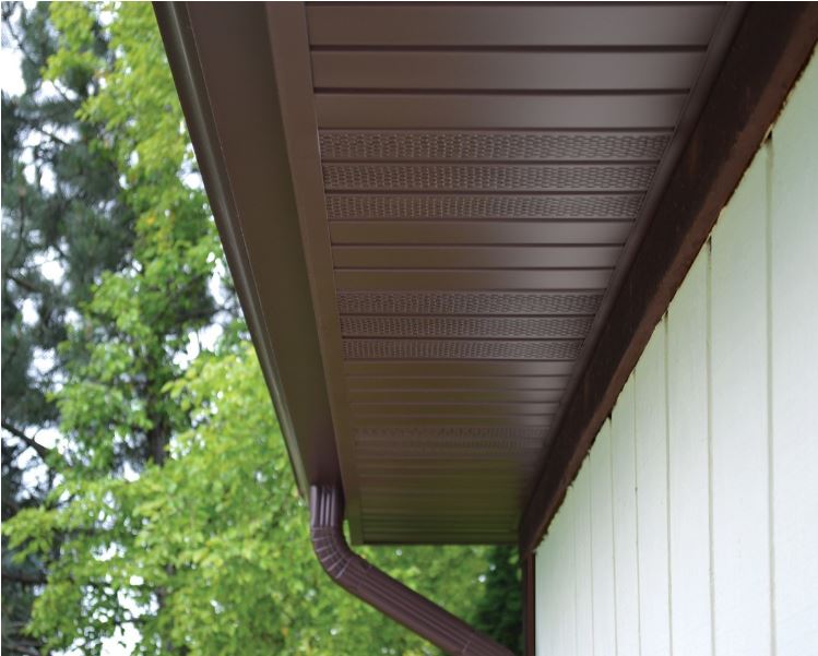 VINYL-X00-RU Альта-Дээвэрийн дундаа нүхтэй соффит /Бор/ (3000х305мм)