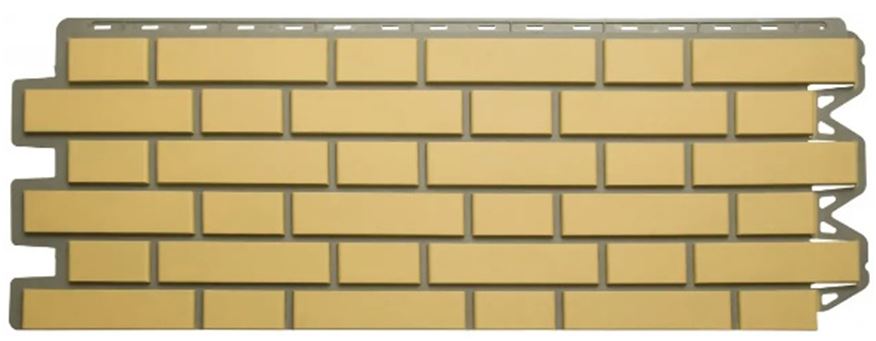 Фасадны хавтан (кирпич клинкерный желтый) 1220x440мм