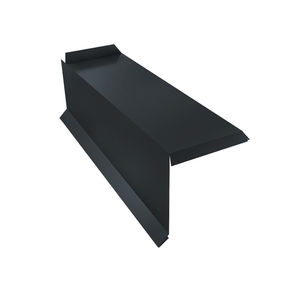 МCH-RAL7016-RU (&quot;Kredo&quot;) Планка торцевая сегментная 20мм Левая 0,45  Drap RAL 7016 антрацитово-серый