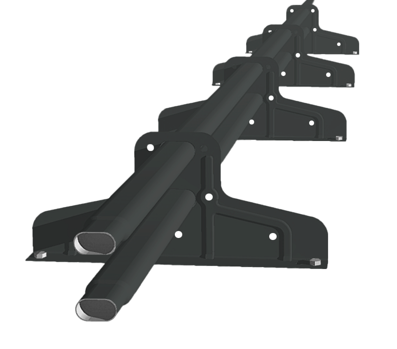 МCH-RAL7016-RU Дээвэрийн цасны хаалт Т4 d 40х20 RAL 7016 (3м)