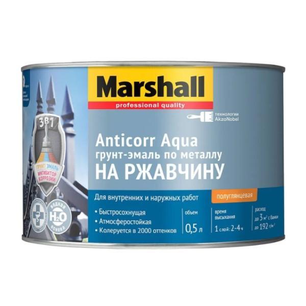 MAA-MARSHALL-RU Аnticorr Aqua Гадна болон дотор ажлын төмрийн хагас гялгар суурь эмаль 0.5л