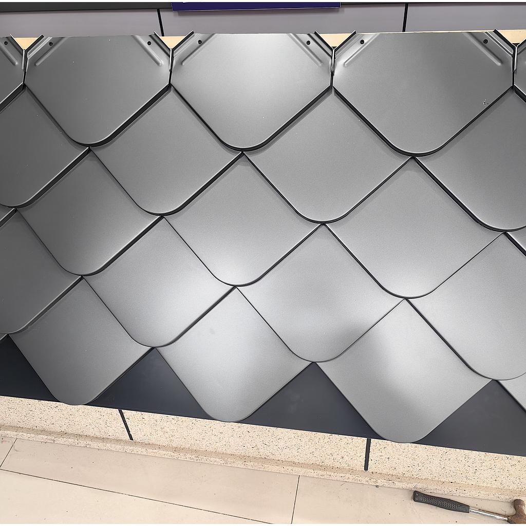 FSR-M-STEEL-KR Rhombus pattern фасад, дээвэрийн бэлдэц (245x245x1,2мм) 0.06м2