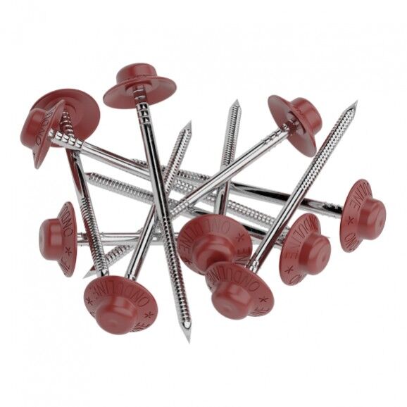 HAD-ОНДУЛИН-RU Хаалттай толгойтой дээврийн хадаас 3.5x75мм 100ш