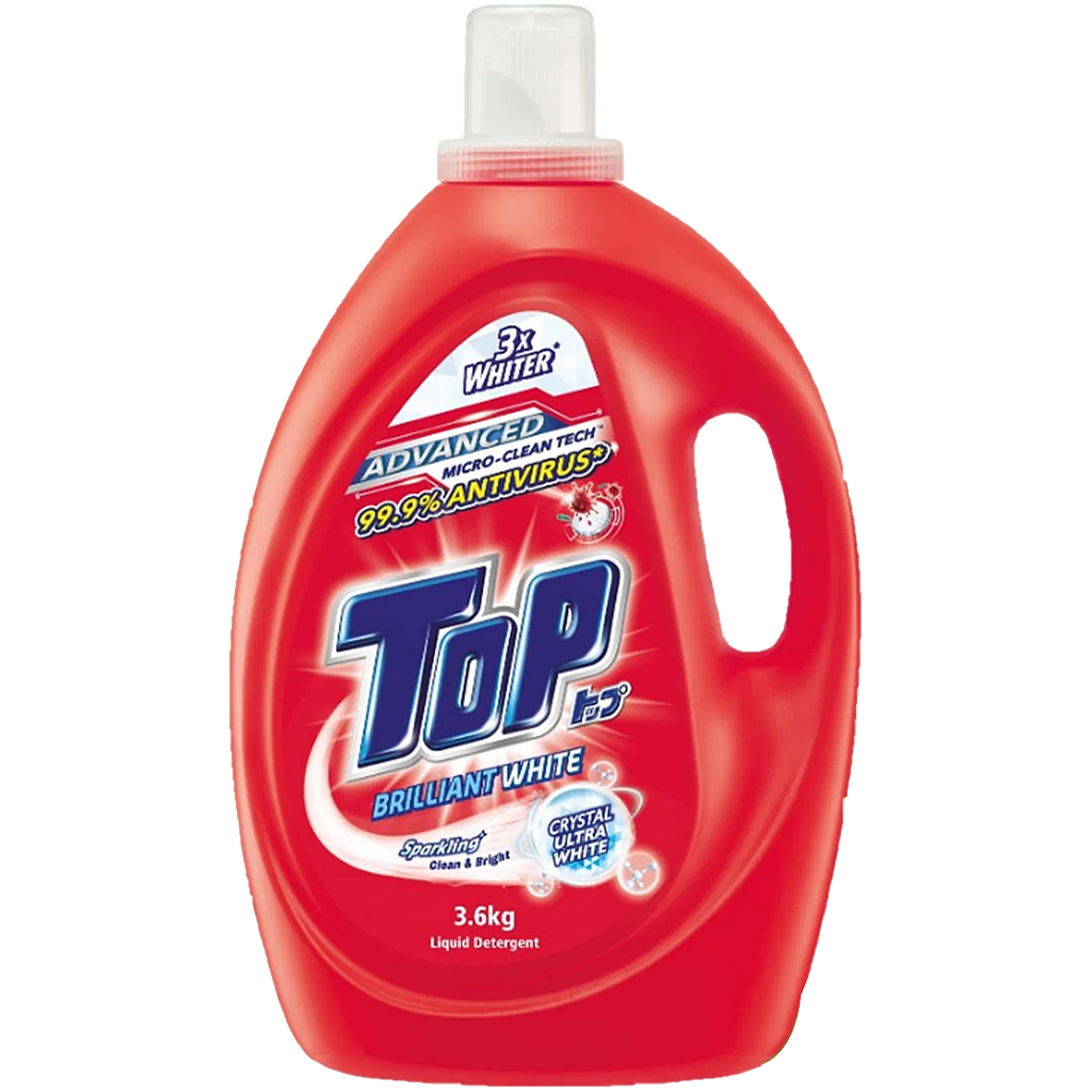 LIQ-TOP-MA Liquid Detergent Briliant white-Цайруулагчтай угаалгын шингэн 3.6л