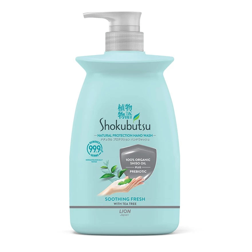 HWS-SHOKUBUTSU-MA Liquid Hand Wash Soothing Fresh- Арьсыг тайвшруулан сэргээх үйлчилгээтэй гарын шингэн саван 450 мл
