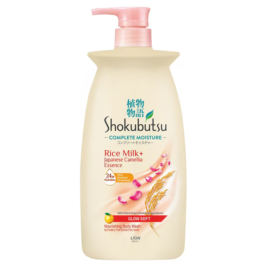 BWS-SHOKUBUTSU-MA Body Shower Foam Complete Moisture Glow Soft- Арьсыг бүрэн чийгшүүлж, зөөлрүүлдэг биеийн хөөсөн саван 850 мл