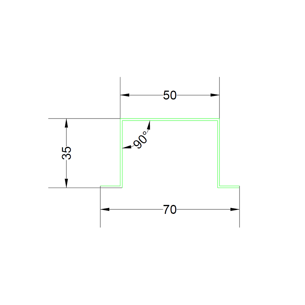 LSTK-X00-CN Малгай төмөр Z150г/м² (50х35х0.8мм)