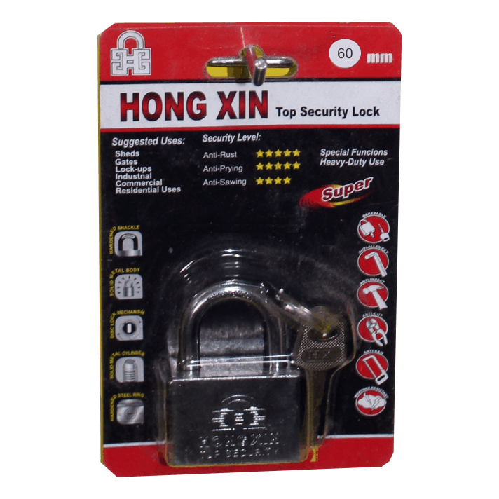 LCK-X00-CN Security padlock wide-60 mm