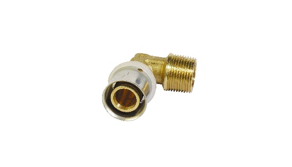 FIT-X00-IT Press fittings 90* screw connection with male  thread