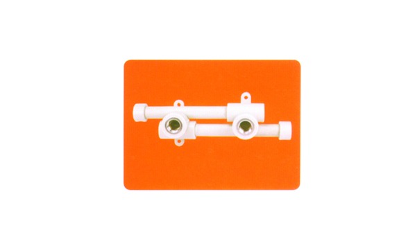 PPF-X00-PL Female Double Elbow Wall-plate
