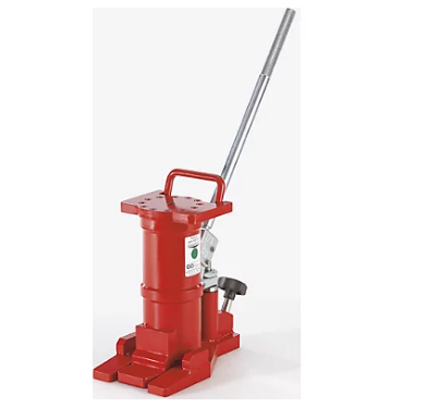 Hydraulic jack (for horizontal and vertical use with removable lever)