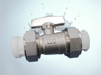 PPF-X00-CN Dual heat melting brass valve (PPR setting)