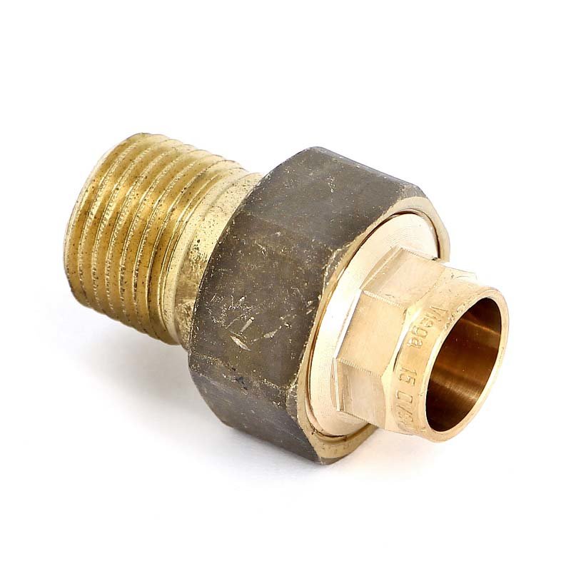 FIT-X00-DE Solder connector with external thread 15x1 / 2 &quot;with Viega flat gasket